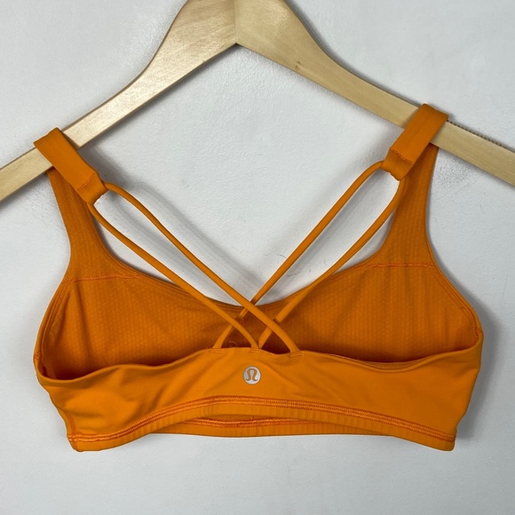 Lululemon Free To Be Sports Bra Vivid Amber Orange - Picture 3 of 5